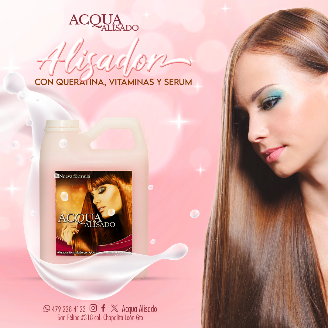 Tratamiento Alisador de Cabello Acquaalisado - 95% de Alisado en la Primer Aplicación